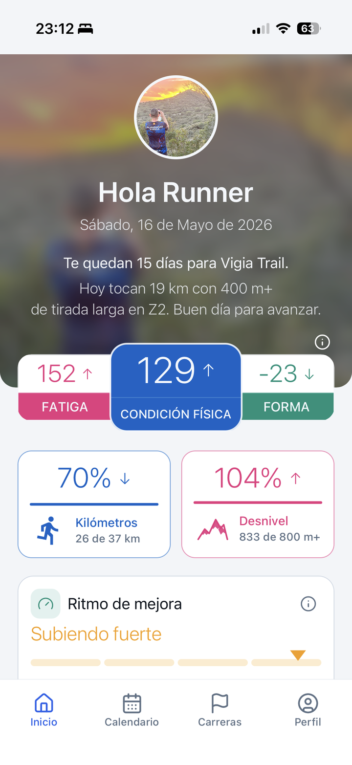 Pantalla de inicio de InKiTrail